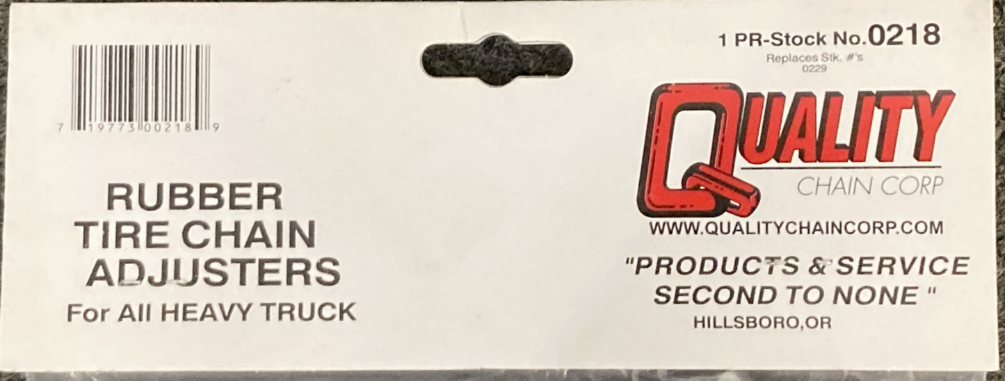 NEW GENUINE QUALITY CHAIN CORP 0218 CHAIN ADJUSTER SET RUBBER HEAVY DUTY