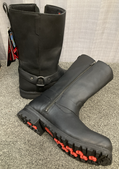 NEW GENUINE Z1R 3403-0759 RIOT BOOTS BLACK LEATHER SZ 11