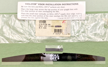 QTY 3 NEW GENUINE VIOLATOR VXVSR1 VIOLATOR MX ROLL OFF VISOR