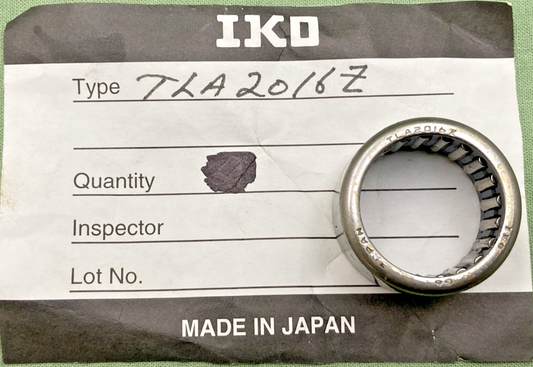 NEW GENUINE IKO TLA2016Z NEEDLE ROLLER BEARING,  20MM Bor, 26MM DIM, 16MM WID