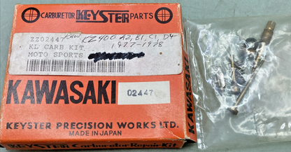 NEW GENUINE KEYSTER 02447 CARB KIT FOR KAWASAKI, INCOMPLETE