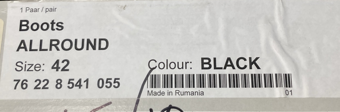 NEW GENUINE BMW 76 22 8 541 055 BOOTS ALLROUND BLACK EU42 US9