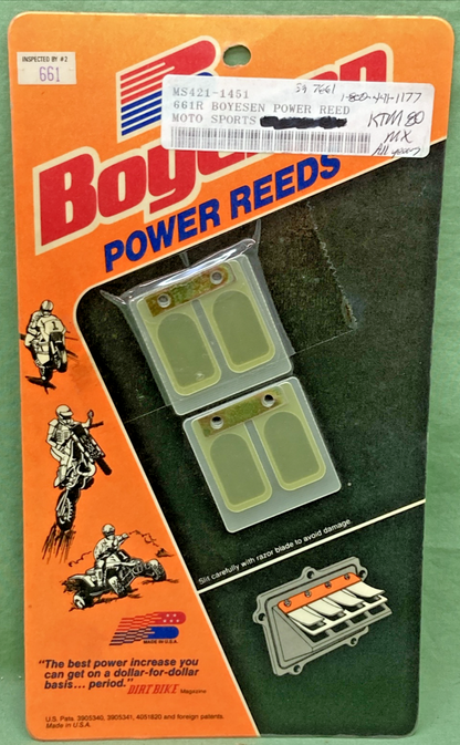NEW GENUINE BOYESEN POWER REEDS 661 FOR KTM 80 MX
