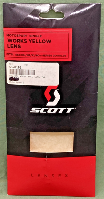 NEW GENUINE SCOTT 206710-029 SINGLE WORKS YELLOW LENS