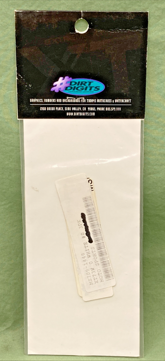 QTY 3 NEW GENUINE DIRT DIGITS 709-1448 EXTREME XT 7" WHITE #0