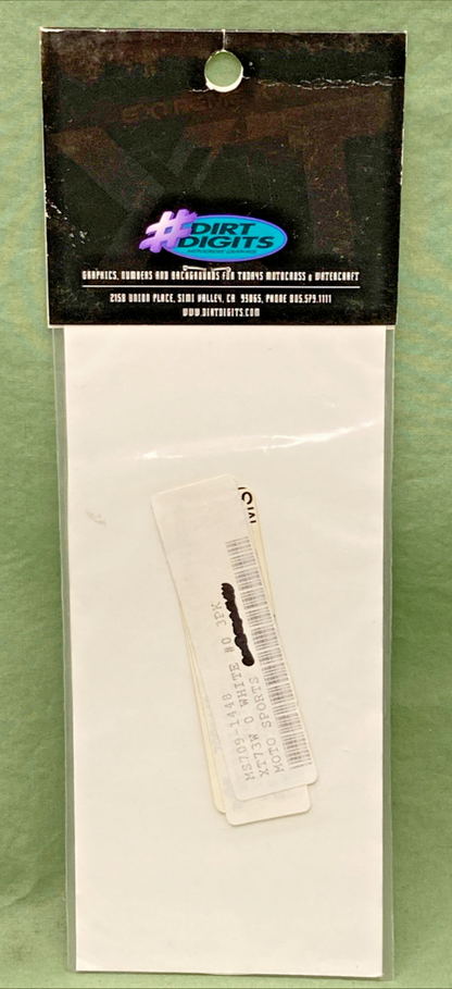 QTY 3 NEW GENUINE DIRT DIGITS 709-1448 EXTREME XT 7" WHITE #0