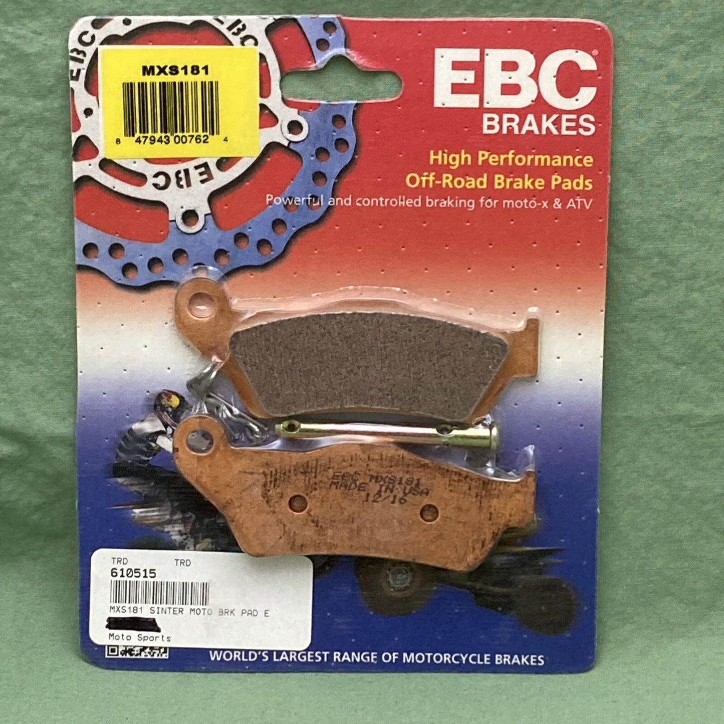 NEW GENUINE EBC MXS181 Racing Sintered MXS Brake Pads