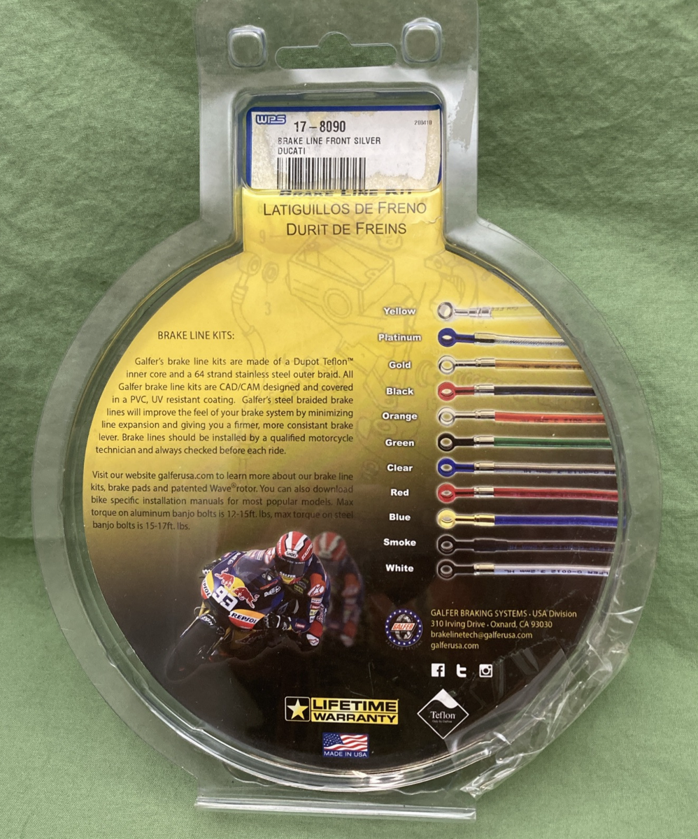 NEW GENUINE GALFER FK003D728-2 Stainless Steel Front 2 Line
