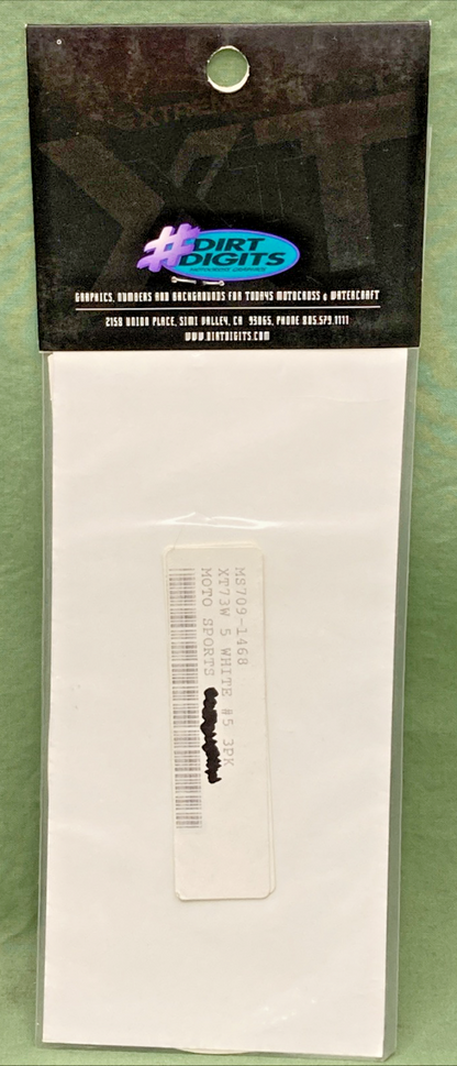 QTY 3 NEW GENUINE DIRT DIGITS 7091468 EXTREME XT 7" WHITE #5