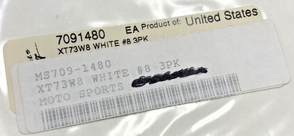 QTY 3 NEW GENUINE DIRT DIGITS 7091480 EXTREME XT 7" WHITE #8