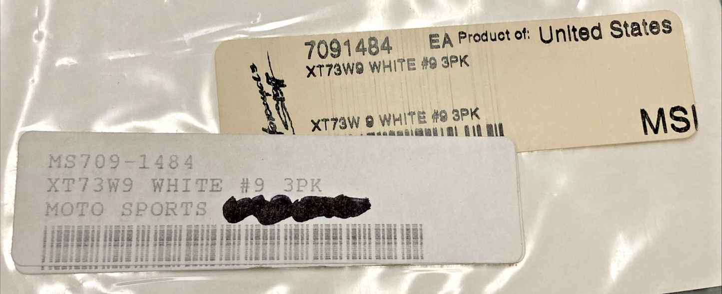 QTY 3 NEW GENUINE DIRT DIGITS 7091484 EXTREME XT 7" WHITE #9