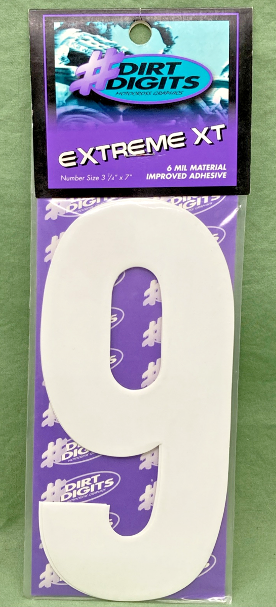 QTY 3 NEW GENUINE DIRT DIGITS 7091484 EXTREME XT 7" WHITE #9