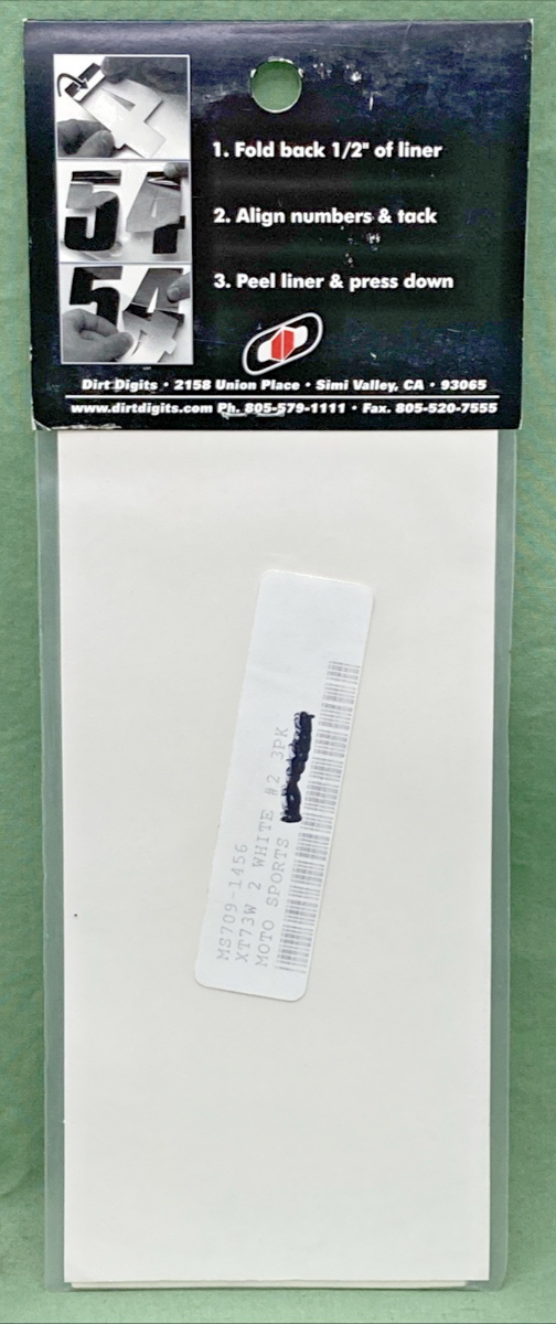 QTY 3 NEW GENUINE DIRT DIGITS 7091456 EXTREME XT 7" WHITE #2