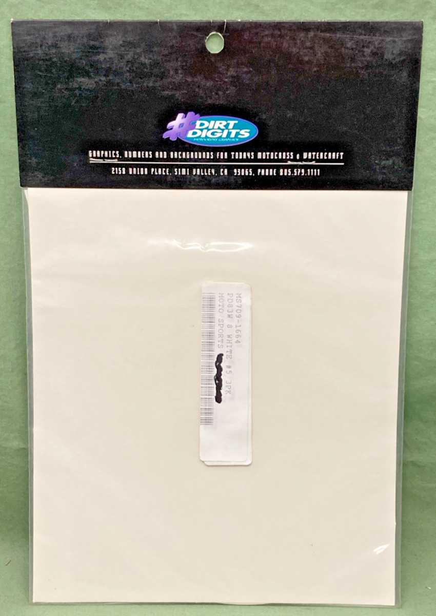 QTY 3 NEW GENUINE DIRT DIGIT 7091664 8" WHITE #5