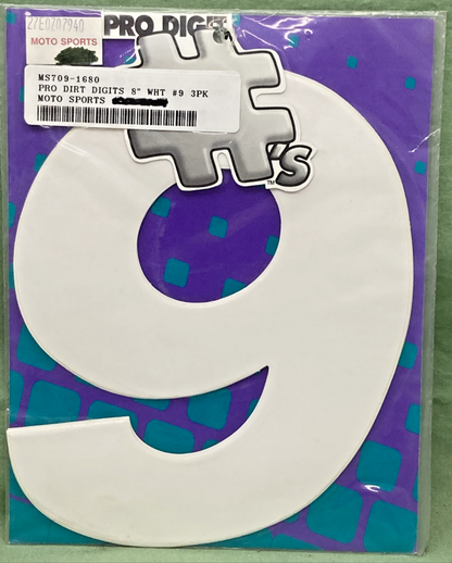 QTY 3 NEW GENUINE DIRT DIGIT 7091680 8" WHITE #9