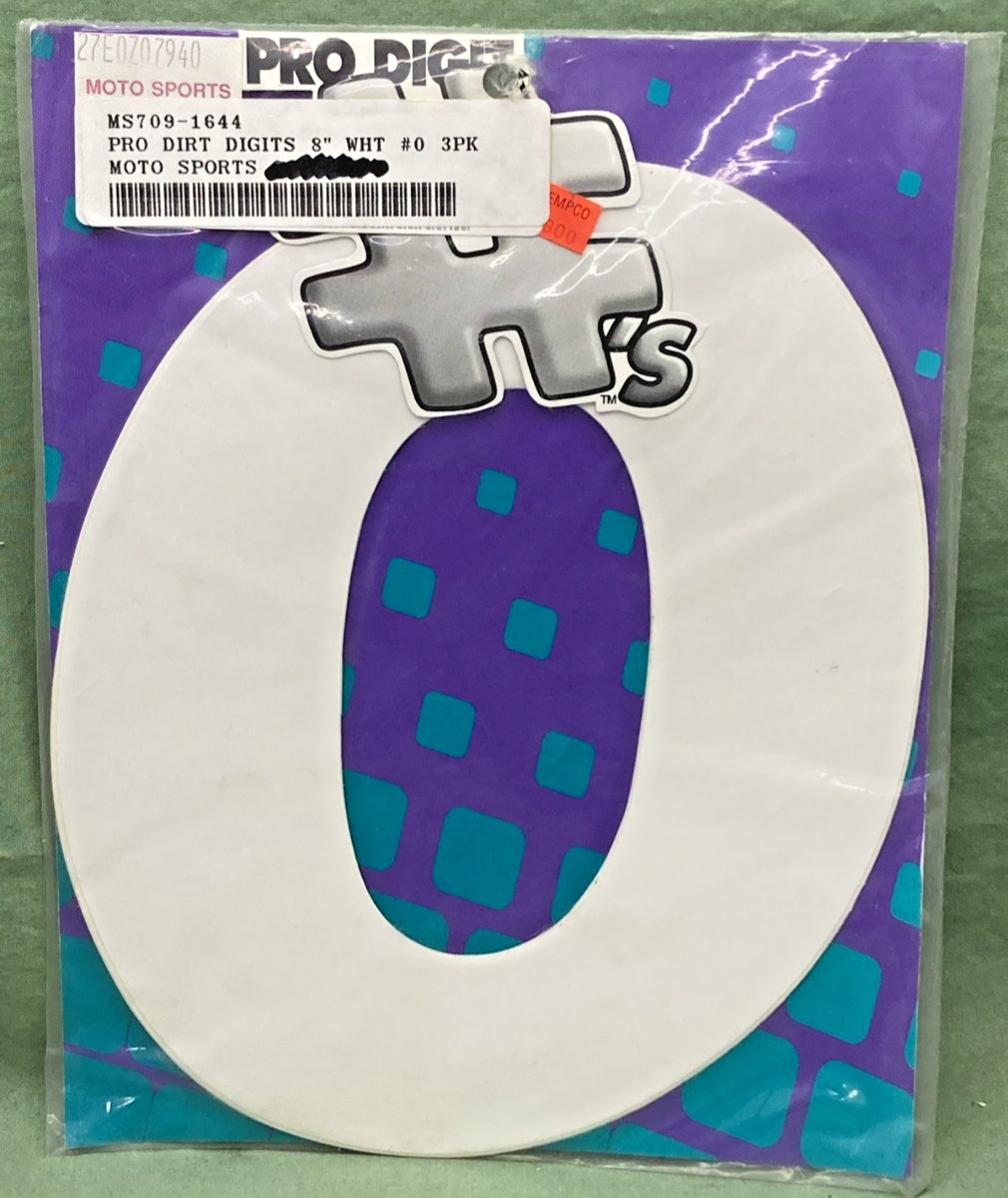 QTY 3 NEW GENUINE DIRT DIGIT 7091644 8" WHITE #0