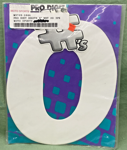 QTY 3 NEW GENUINE DIRT DIGIT 7091644 8" WHITE #0