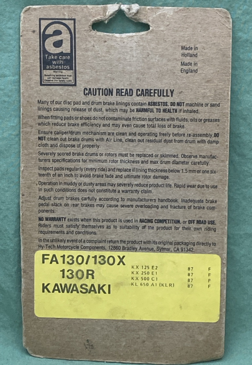 NEW GENUINE EBC FA130R Long-Life Sintered R Brake Pads