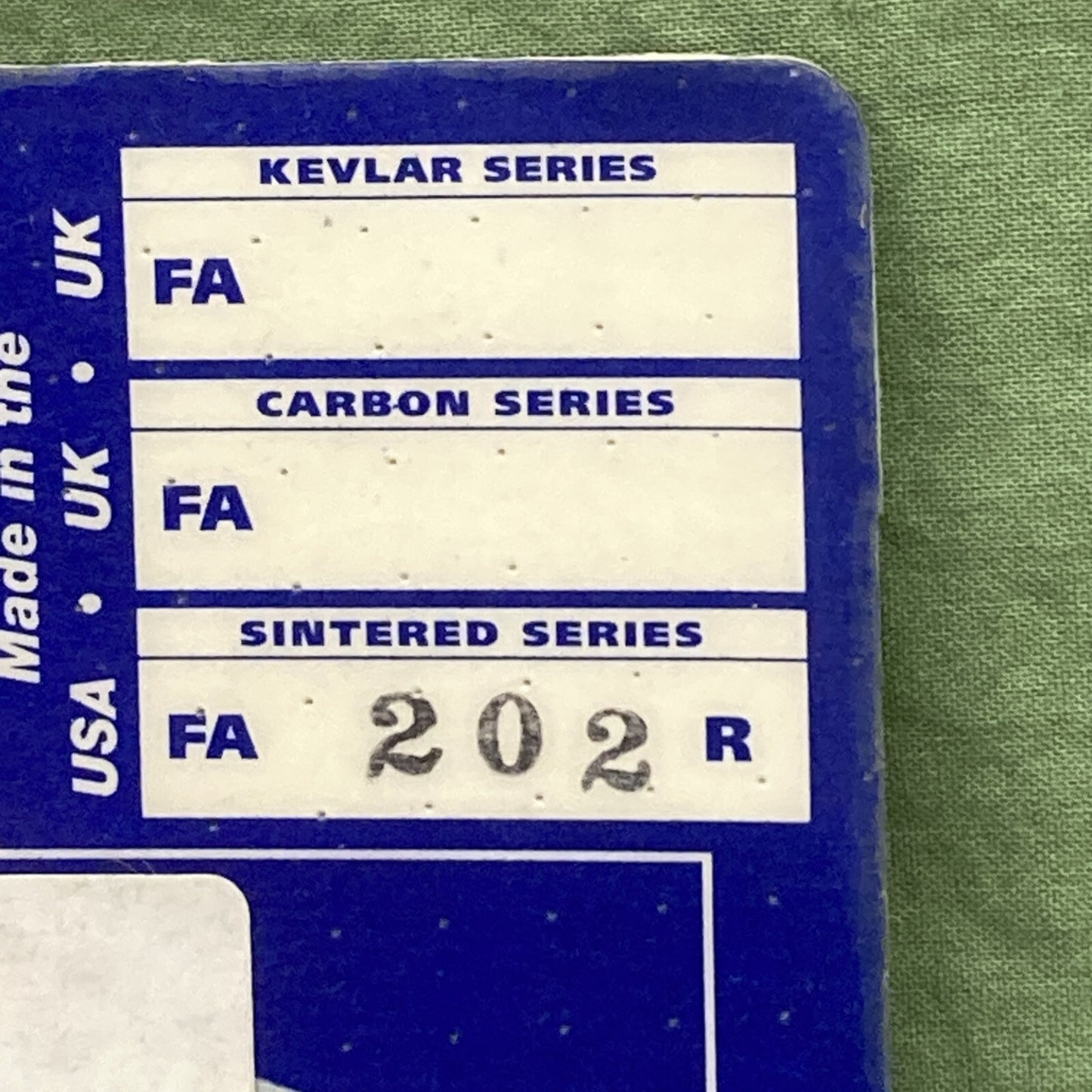 NEW GENUINE EBC FA202R R Series Long Life Sintered BRAKE PADS