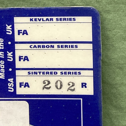 NEW GENUINE EBC FA202R R Series Long Life Sintered BRAKE PADS