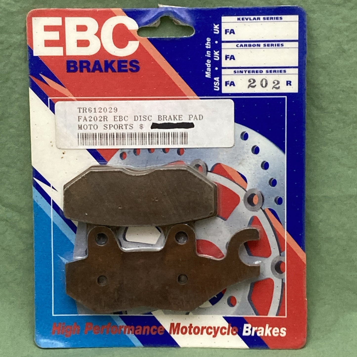 NEW GENUINE EBC FA202R R Series Long Life Sintered BRAKE PADS
