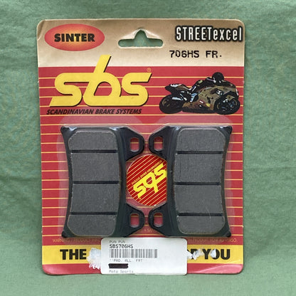 NEW GENUINE SBS 706HS Street Excel Sintered Front Brake Pads