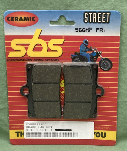 NEW GENUINE SBS 566HF Hi-Tech Ceramic Brake Pads