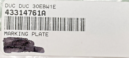 NEW REPLACES DUCATI 43314761A PACK- MARKING PLATE