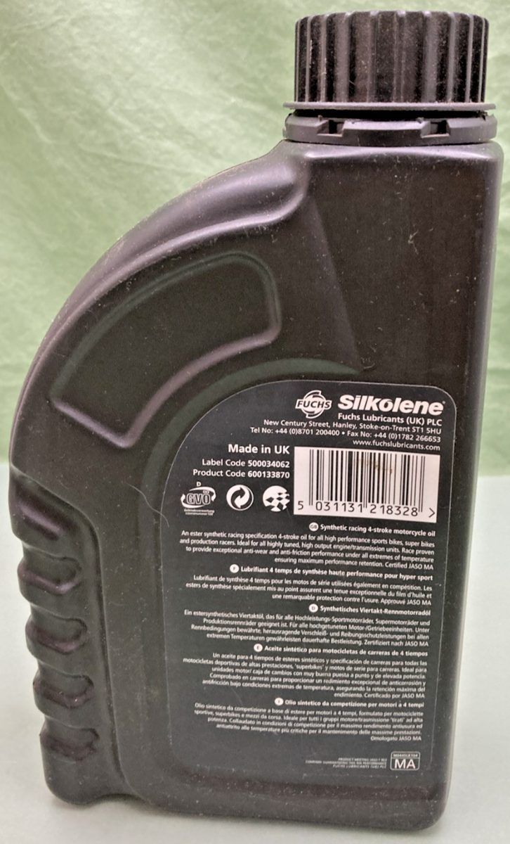 NEW GENUINE SILKOLENE 600133870 PRO 4 10W-40 ESTER SYNTHETIC ENGINE OIL, 1LT, 43