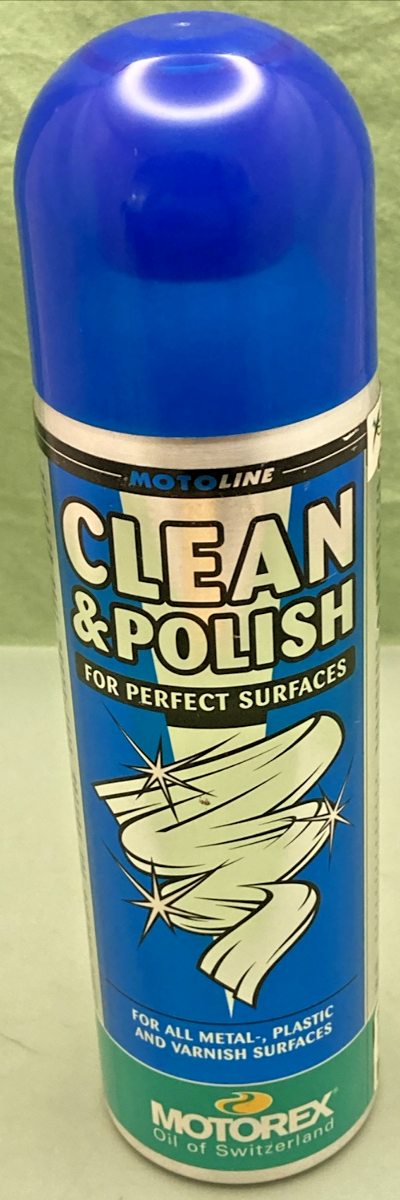 NEW GENUINE MOTOREX MOTO LINE 980068 CLEAN & POLISH 500ML/16.9 FL.OZ