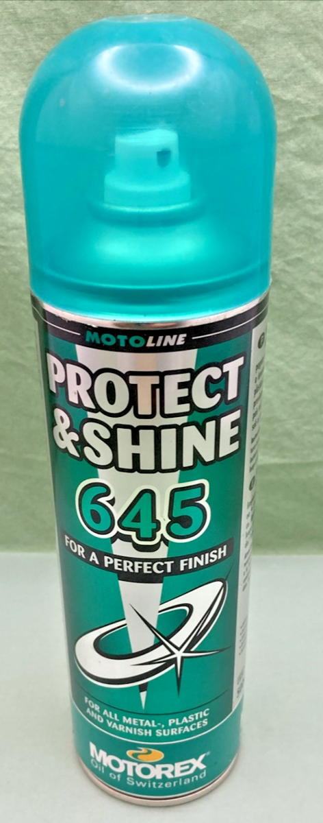 NEW GENUINE MOTOREX MOTO LINE 980090 PROTEC &SHINE 645, 500ML/16.9 FL.OZ