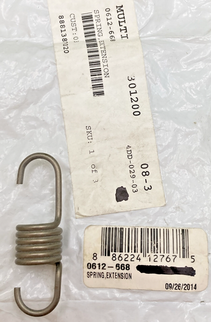NEW GENUINE ARCTIC CAT 0612-668 SPRING, EXTENSION