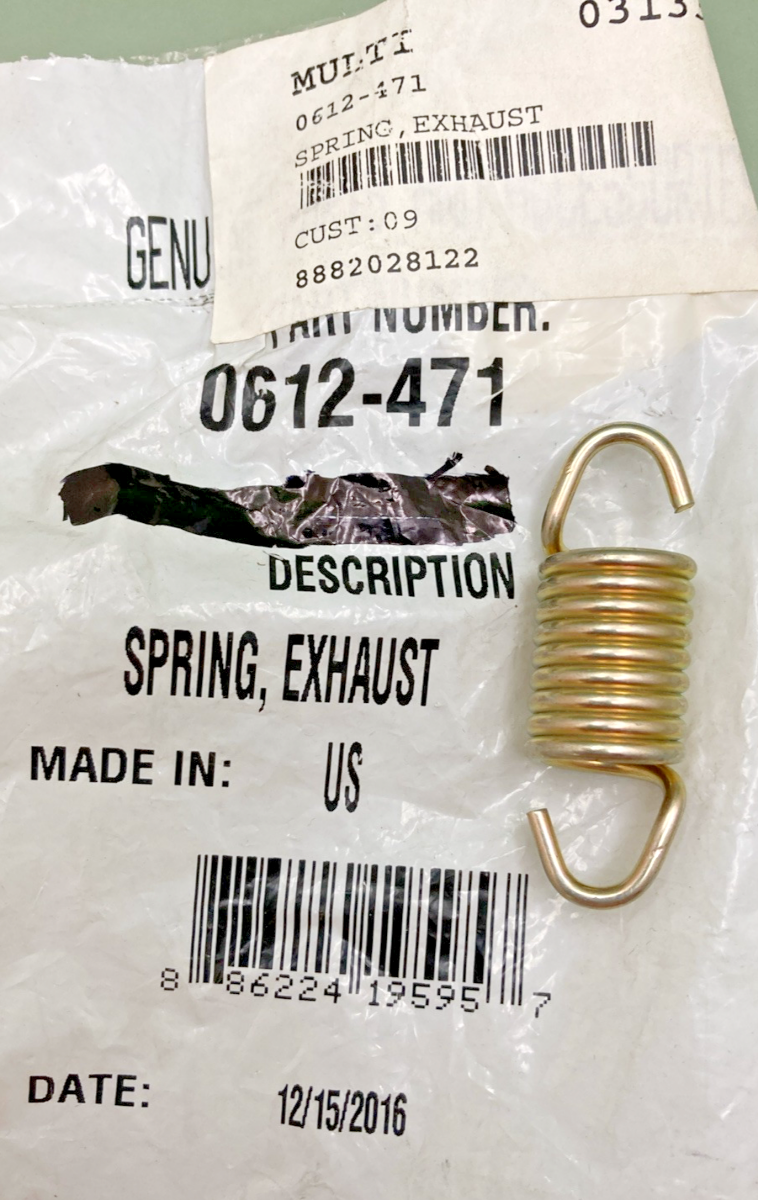 NEW GENUINE ARCTIC CAT 0612-471 EXHAUST SPRING - 1.8-inch