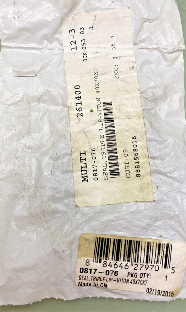 NEW GENUINE ARCTIC CAT 0817-076 SEAL,TRIPLE LIP-VITON 40X70X7