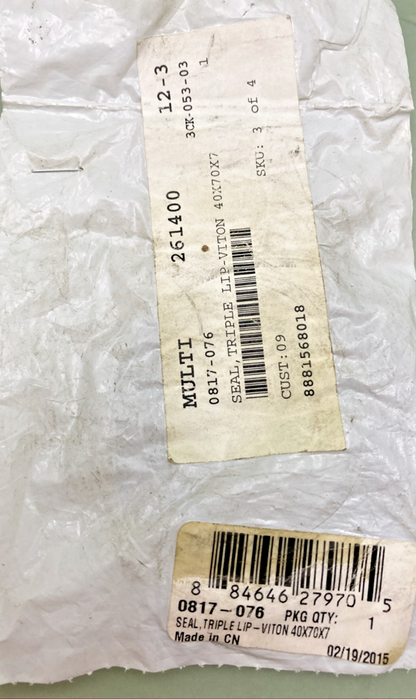 NEW GENUINE ARCTIC CAT 0817-076 SEAL,TRIPLE LIP-VITON 40X70X7