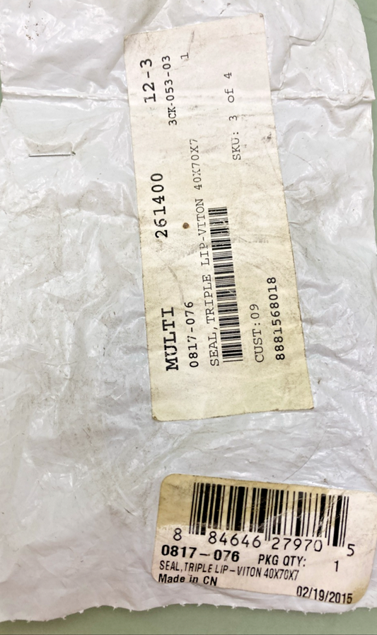 NEW GENUINE ARCTIC CAT 0817-076 SEAL,TRIPLE LIP-VITON 40X70X7