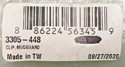 QTY5 NEW GENUINE ARCTIC CAT 3305-448 CLIP, MUDGUARD