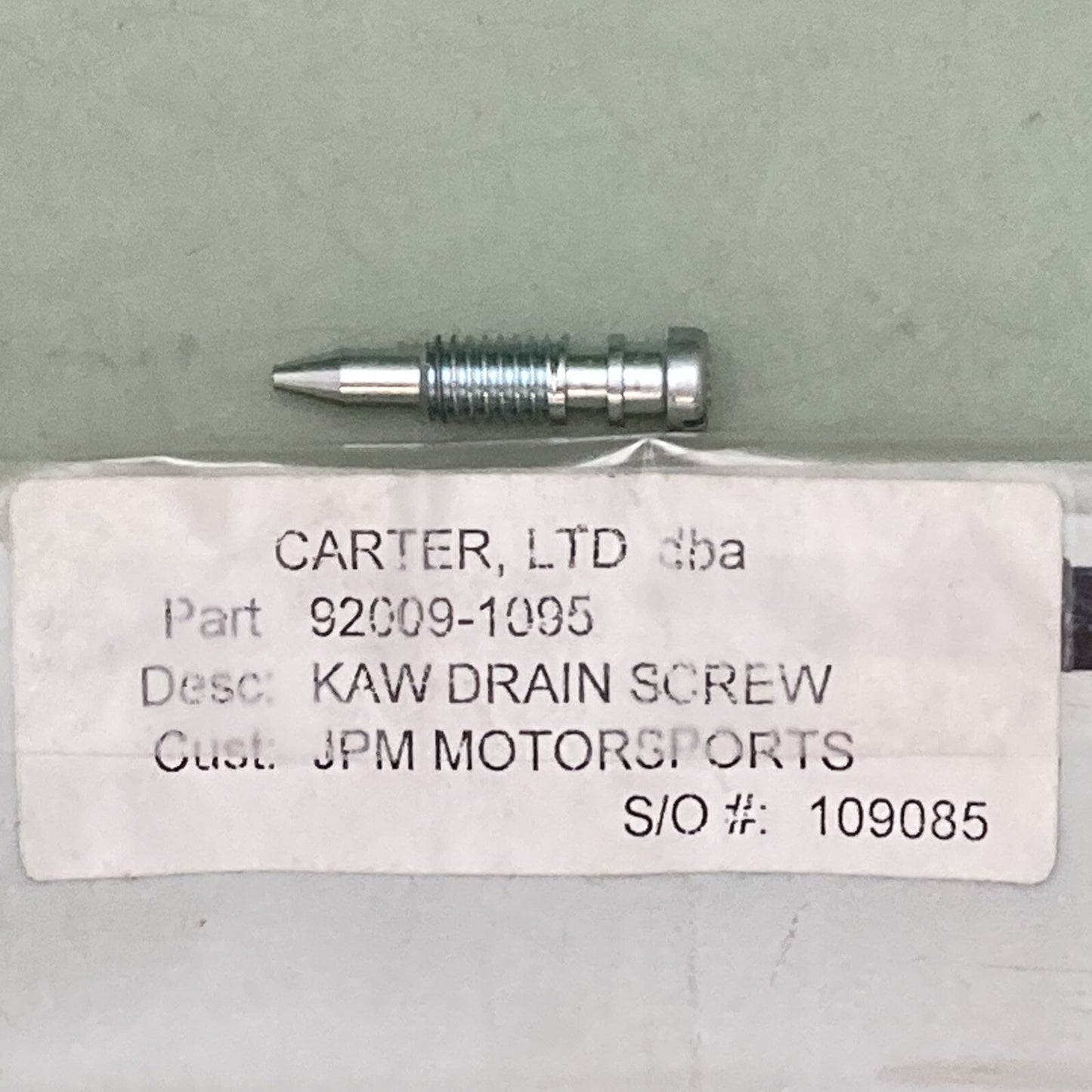 NEW REPLACES KAWASAKI 92009-1095 Screw, Drain, M6X1.0