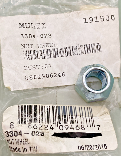 NEW GENUINE ARCTIC CAT 3304-028 NUT WHEEL