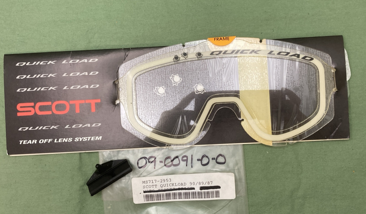 QTY 8 NEW GENUINE SCOTT 09-0091-0-0 QUICK LOAD TEAR OFFS
