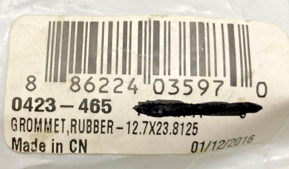 QTY 2 NEW GENUINE ARCTIC CAT 0423-465 GROMMET,RUBBER-12.7X23.8125