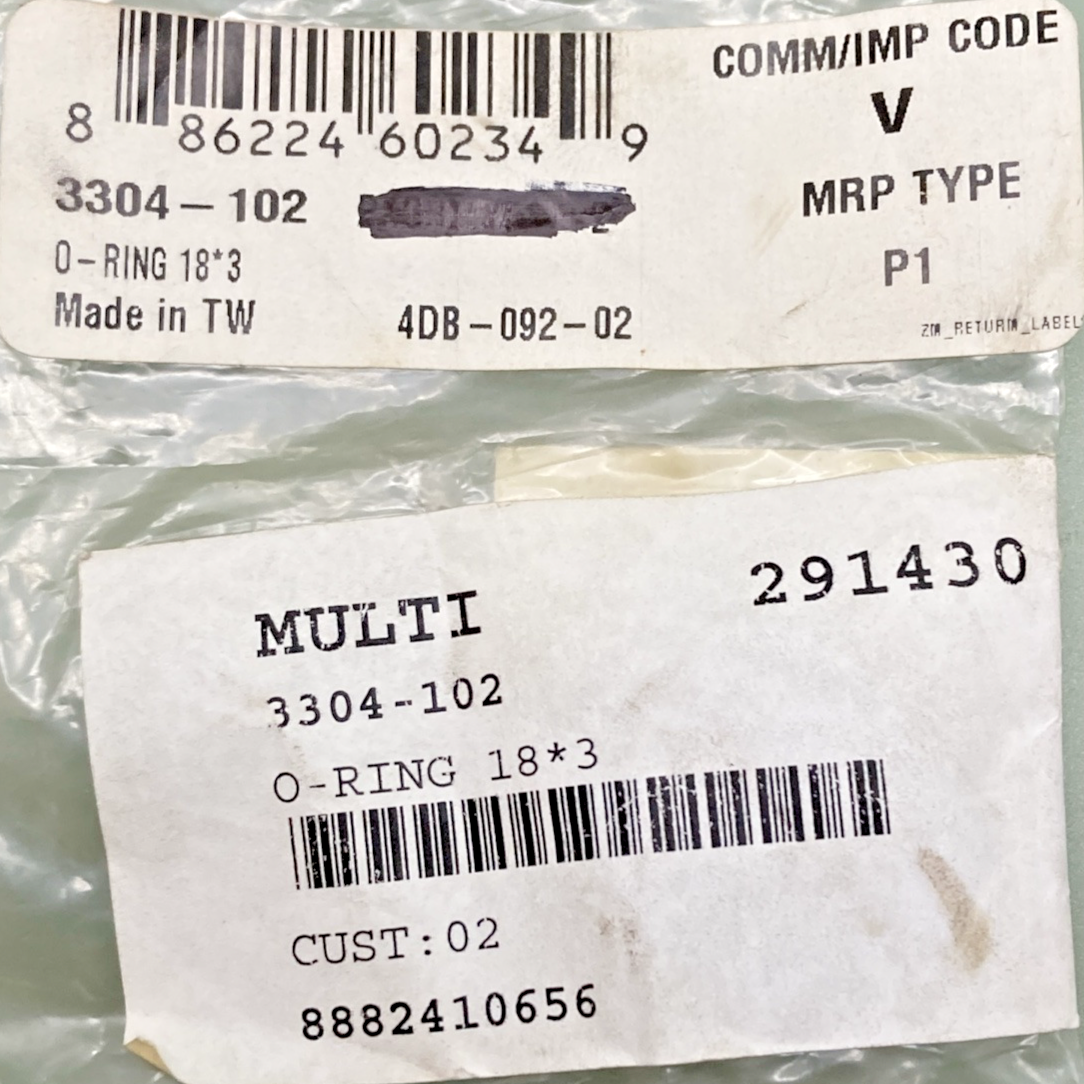NEW GENUINE ARCTIC CAT 3304-102 O-RING 18*3, Replace 0830-183, 3303-306
