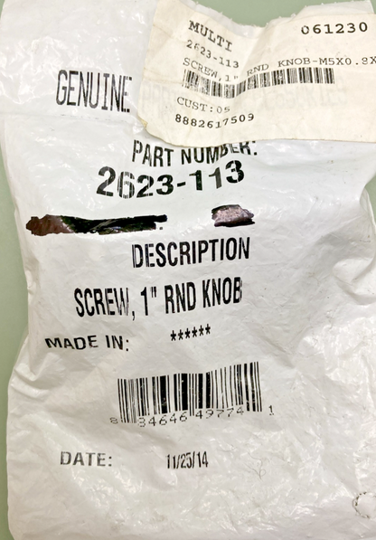NEW GENUINE ARCTIC CAT 2623-113 SCREW, 1 inch RND KNOB-M5X0.8X15MM LG