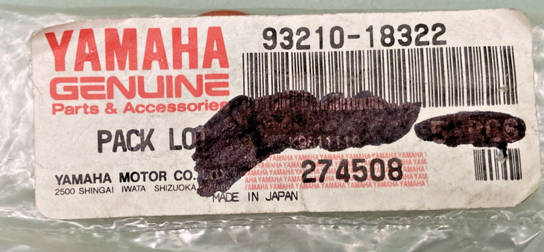 QTY 3 NEW GENUINE YAMAHA 93210-18322 O-RING (1L9)