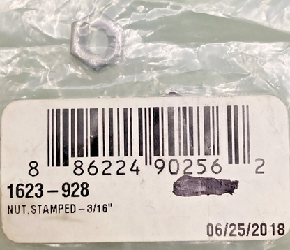 QTY 8 NEW GENUINE ARCTIC CAT 1623-928 NUT, STAMPED-3/16 INCH