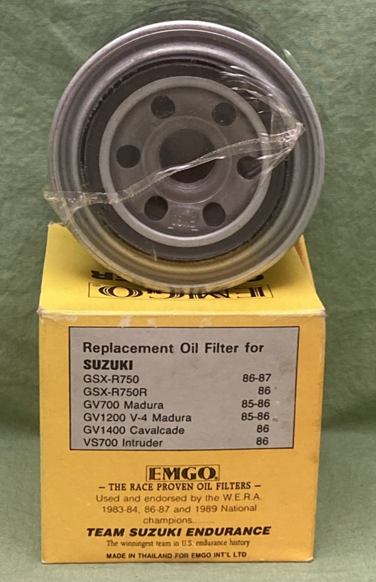 NEW GENUINE EMGO 16510-05A00 REPLACEMENT OIL FILTER BLK FOR SUZUKI
