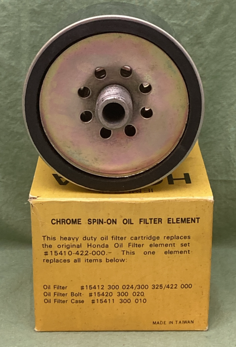 NEW GENUINE EMGO 10-31700 CHROME SPIN ON OIL FILTER HONDA