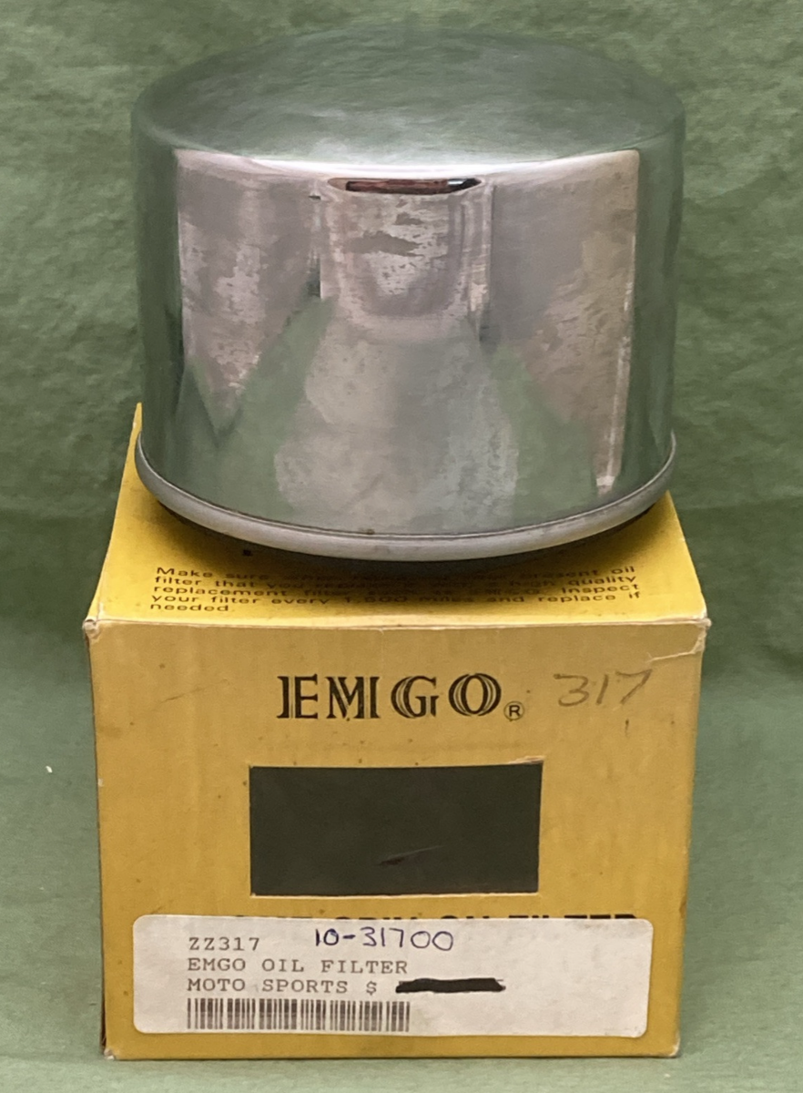 NEW GENUINE EMGO 10-31700 CHROME SPIN ON OIL FILTER HONDA
