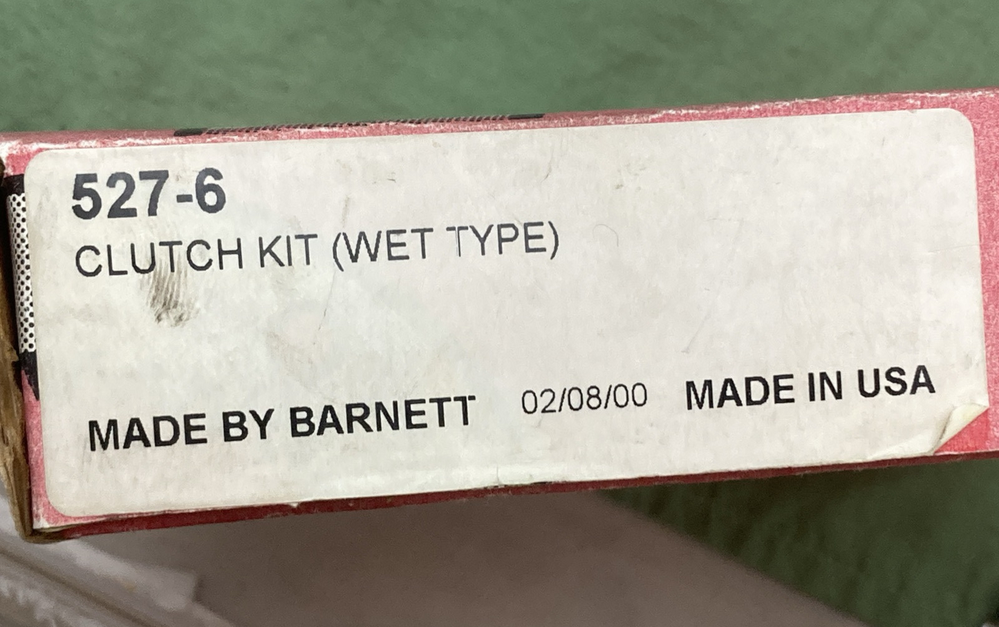 NEW GENUINE BARNETT 527-6 CLUTCH KIT (WET TYPE) W/SPRINGS