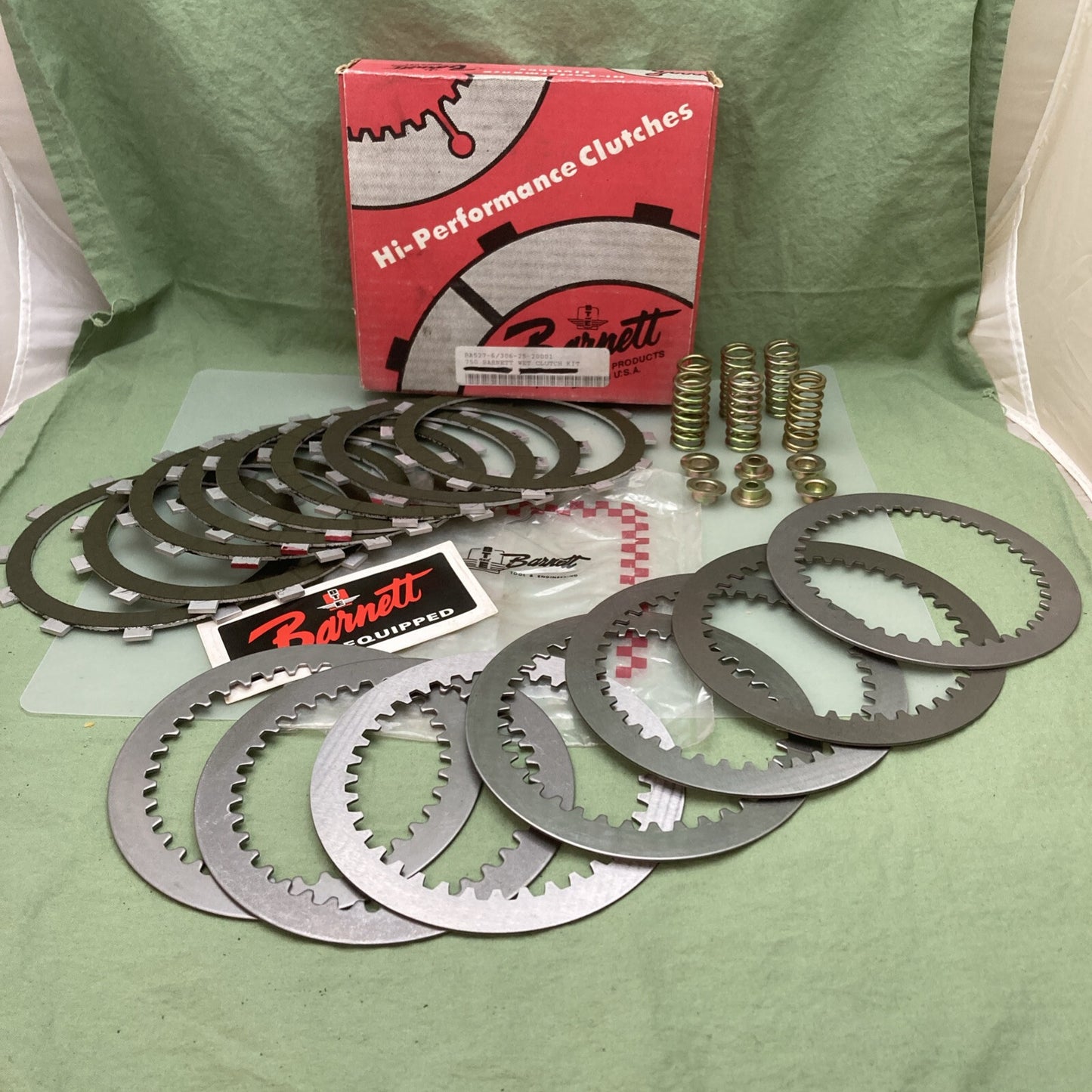 NEW GENUINE BARNETT 527-6 CLUTCH KIT (WET TYPE) W/SPRINGS